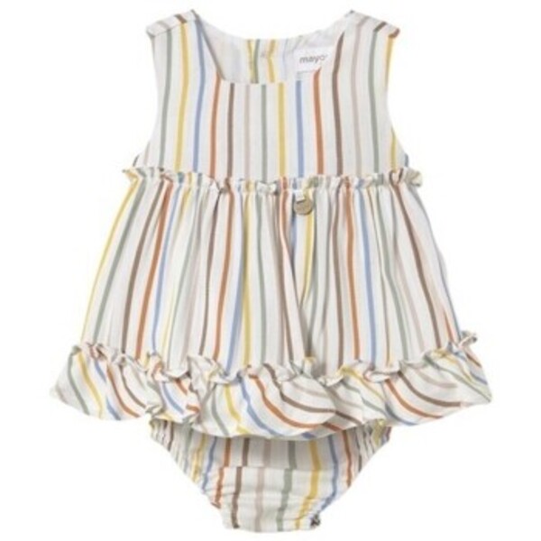  Mayoral  Sukienki Dziecko Mayoral  1844 Vestido Con Cubrepañal Multicolor  