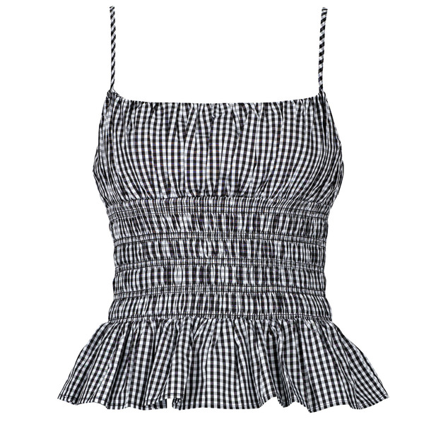  Michael Michael Kors  Bluzki Michael Michael Kors  Gingham Smock Top  