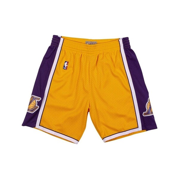  Mitchell And Ness  Spodnie 7/8 I 3 / 4 Mitchell And Ness  Nba Swingman Shorts Los Angeles Lakers  