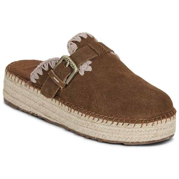  Mou  Chodaki Mou  Jute Clog Plain Suede  