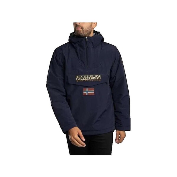  Napapijri  Kurtki Ocieplane Napapijri  Parka  Rainforest Winter 3 Avec Capuche Ajustable Bleu  