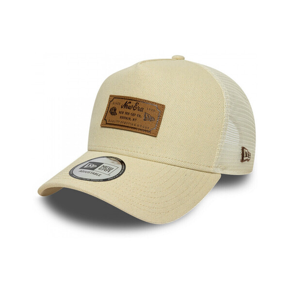  New-era  Czapki Z Daszkiem New-era  Denim Leather Patch Trucker Newera  