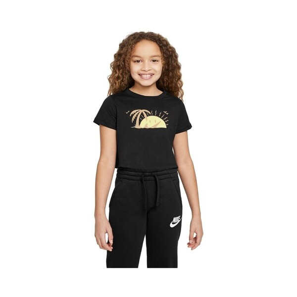  Nike  T-shirty Z Krótkim Rękawem Dziecko Nike  G Nsw Tee Sun Swoosh Crop  