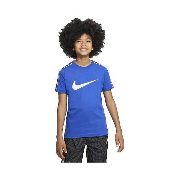  Nike  T-shirty Z Krótkim Rękawem Dziecko Nike  T-shirt  Repeat Bleu  