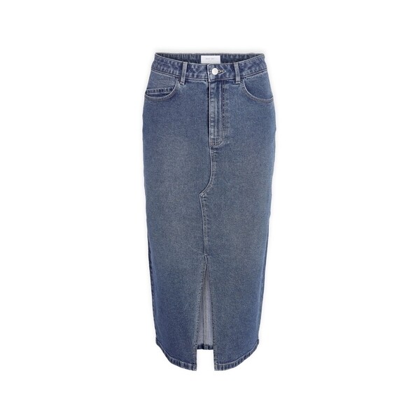  Noisy May  Spódnice Midi  Noisy May  Noos Kath Midi Skirt - Medium Blue Denim  