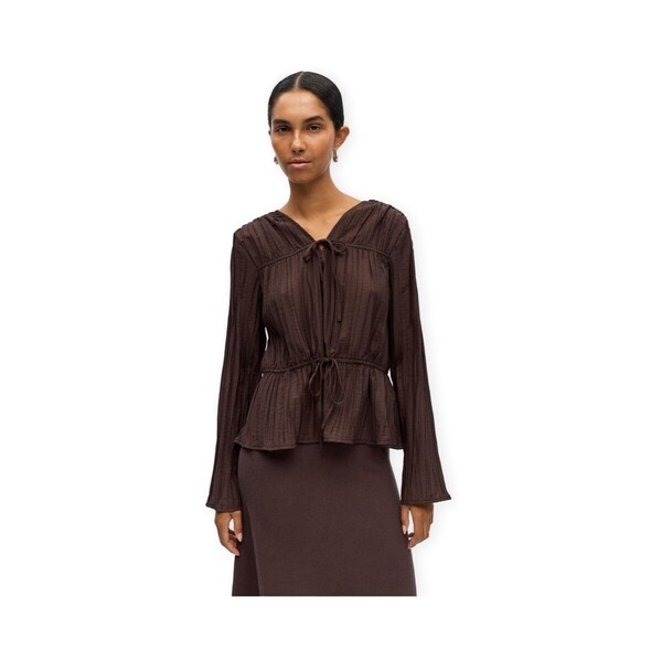  Object  Bluzki Object  Top Brea Re - Seal Brown  