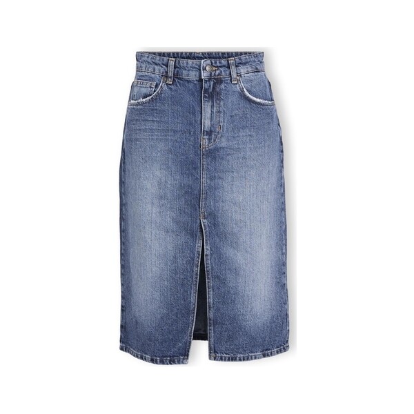  Object  Spódnice Midi  Object  Noos Harlow Midi Skirt - Medium Blue Denim  
