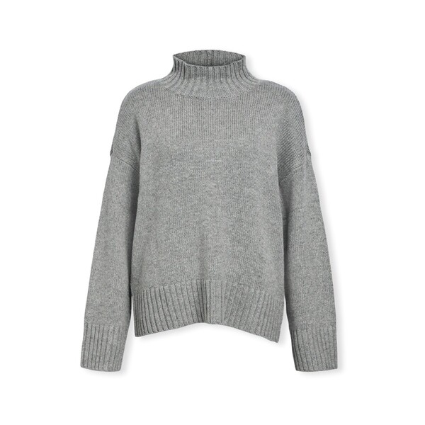  Object  Swetry Object  Noos Agnes Lo Knit - Medium Grey Melange  
