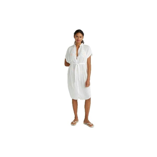 O'neill  Sukienki Krótkie O'neill  Robe O'neill Cali Beach Chemise Blanche  