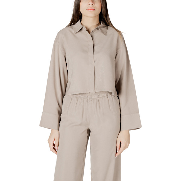  Only  Bluzki Only  Onlaris Life Ls Ope Back Sh Shirt Cc Wvn 15337948  