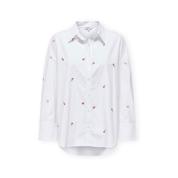  Only  Bluzki Only  Oregon Alva Shirt - Bright White/flower  