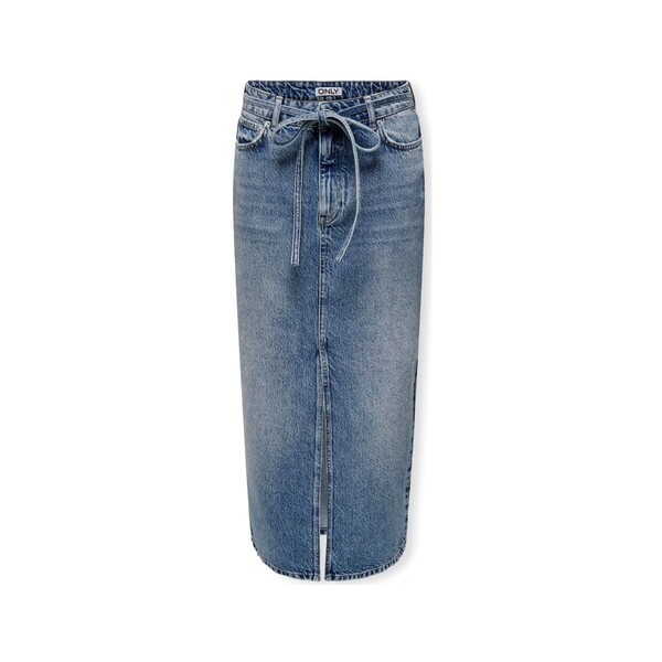  Only  Spódnice Midi  Only  Gianna Belted Skirt - Medium Blue Denim  