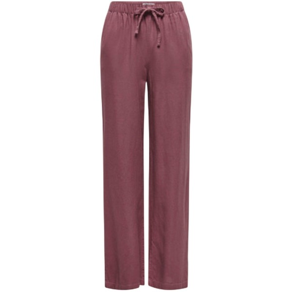  Only  Spodnie Z Lejącego Materiału Only  Onlgoa Mw Linen Bl Pull-up Pant Cc Pnt 15363676  