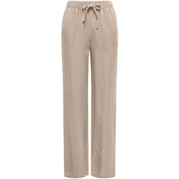  Only  Spodnie Z Lejącego Materiału Only  Onlgoa Mw Linen Bl Pull-up Pant Cc Pnt 15363676  