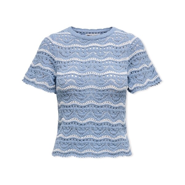  Only  Swetry Only  Anna Sofia Life Knit - Forever Blue/cloud Dancer  