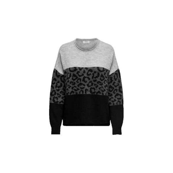  Only  Swetry Only  Pull  Motif Léopard Col Rond  