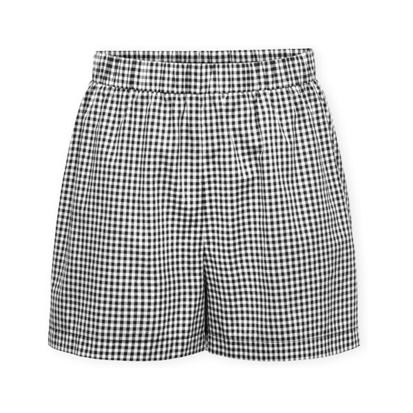  Only  Szorty I Bermudy Only  Maye Check Shorts - Black/white  