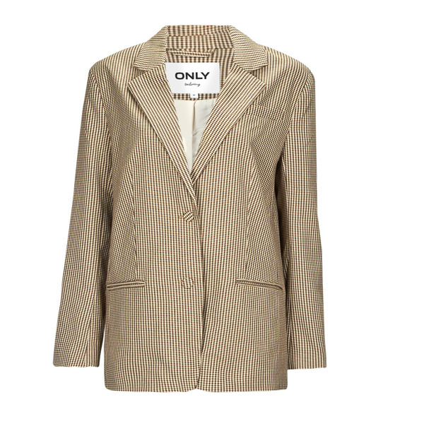  Only  Żakiety / Blezery Only  Onlmolly L/s Ovs Check Blazer Tlr  