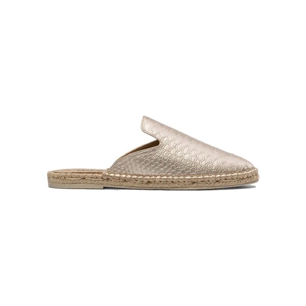  Paez  Espadryle Paez  Mule W - Vegan Leather Snake Gold  