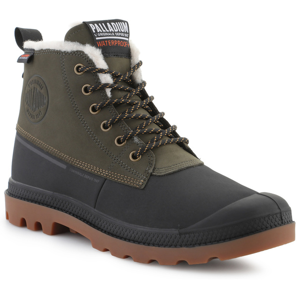  Palladium  Buty Palladium  Pampa Duck Wl Wp+ 79547-325 Olive Night  