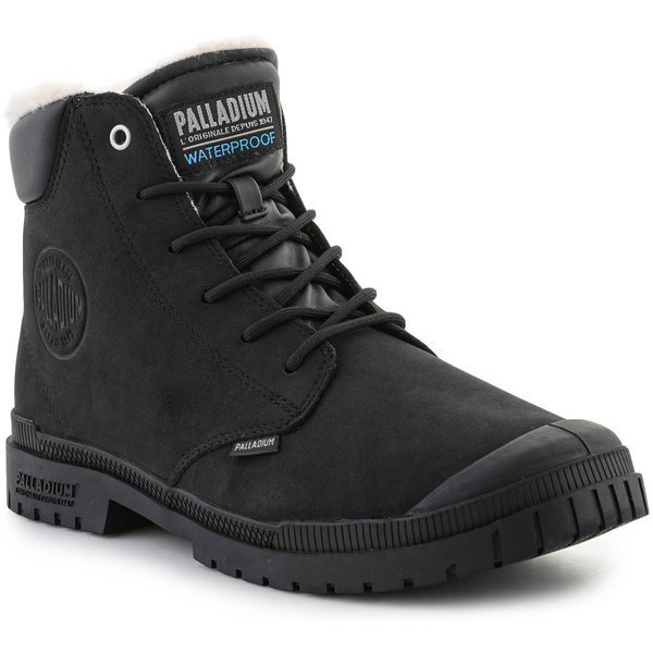  Palladium  Buty Palladium  Sp20 Cuff Leather Waterproof Wl 79067-008-m Black  