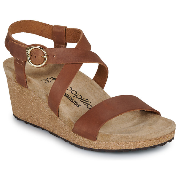  Papillio  Sandały Na Koturnie Papillio  Sibyl Ring-buckle Lena Cognac  