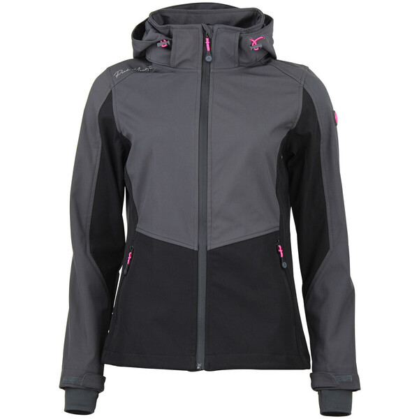  Peak Mountain  Kurtki Krótkie Peak Mountain  Blouson Softshell Femme Acafe  