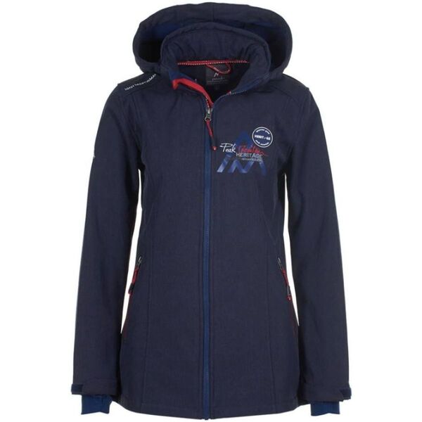 Peak Mountain  Kurtki Krótkie Peak Mountain  Blouson Softshell Femme Amont  