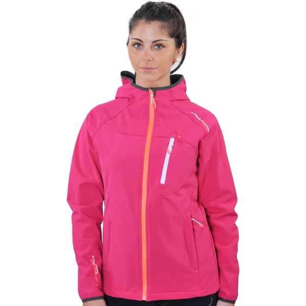  Peak Mountain  Kurtki Krótkie Peak Mountain  Blouson Softshell Femme Anso  