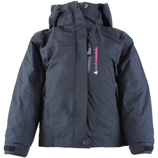  Peak Mountain  Kurtki Krótkie Dziecko Peak Mountain  Blouson De Ski Fille 3 En 1 Fille Faciono  