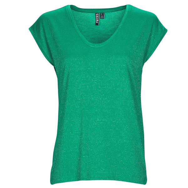  Pieces  T-shirty Z Krótkim Rękawem Pieces  Pcbillo Tee Lurex Stripes  