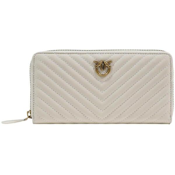  Pinko  Portfele Pinko  Ryder Zip Around Sheep Nappa Chevron 100250 A0gk  