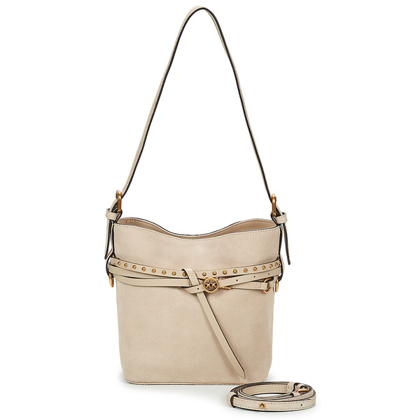 Pinko  Torby Na Ramię Pinko  Bucket Belt Mini Suede  