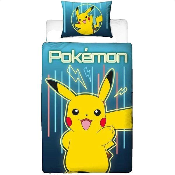  Pokemon  Komplet Pościeli Pokemon  Parure De Lit  Pikachu Réversible Jaune  