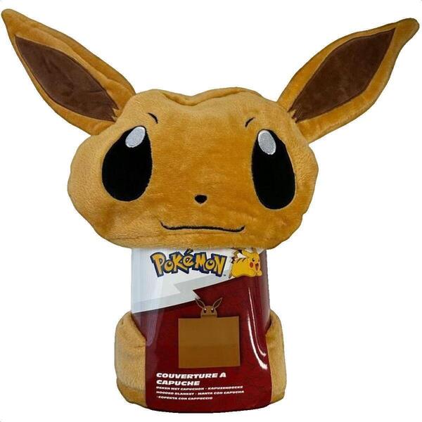  Pokemon  Pledy, Narzuty Pokemon  Plaid  évoli à Capuche  
