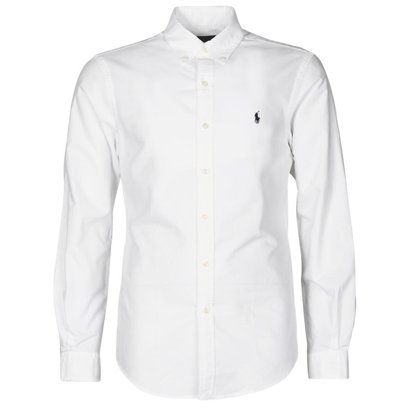  Polo Ralph Lauren  Koszule Z Długim Rękawem Polo Ralph Lauren  Chemise Cintree Slim Fit En Oxford Leger Type Chino Col Boutonne  