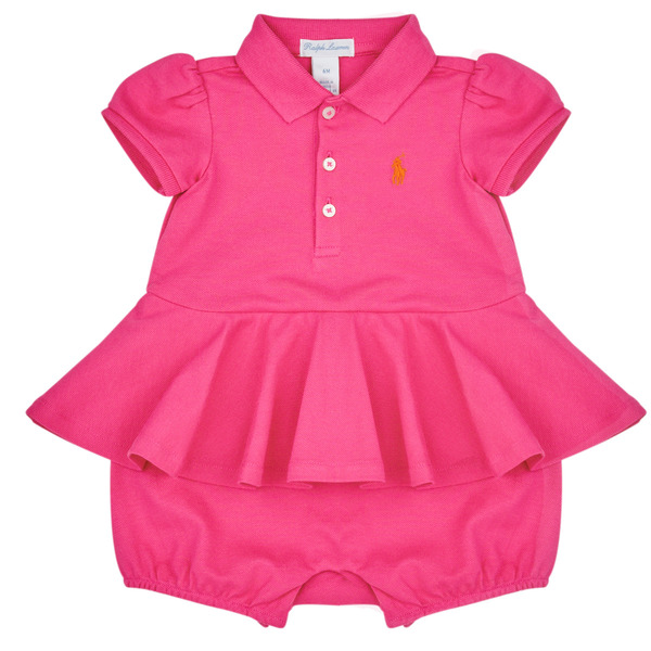  Polo Ralph Lauren  Sukienki Krótkie Dziecko Polo Ralph Lauren  Ss Peplum Bu-one Piece-shortall  