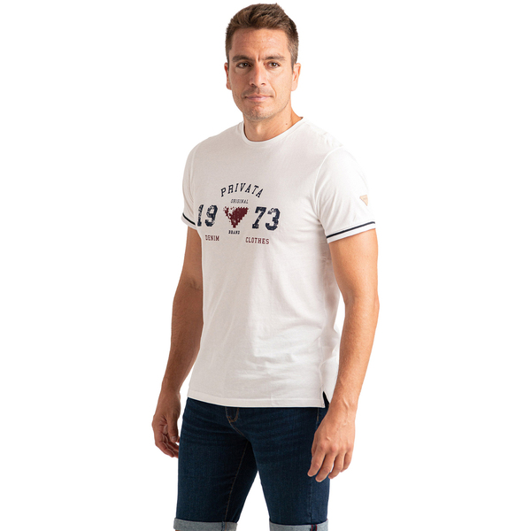  Privata  T-shirty Z Krótkim Rękawem Privata  Pri2533-blanco  