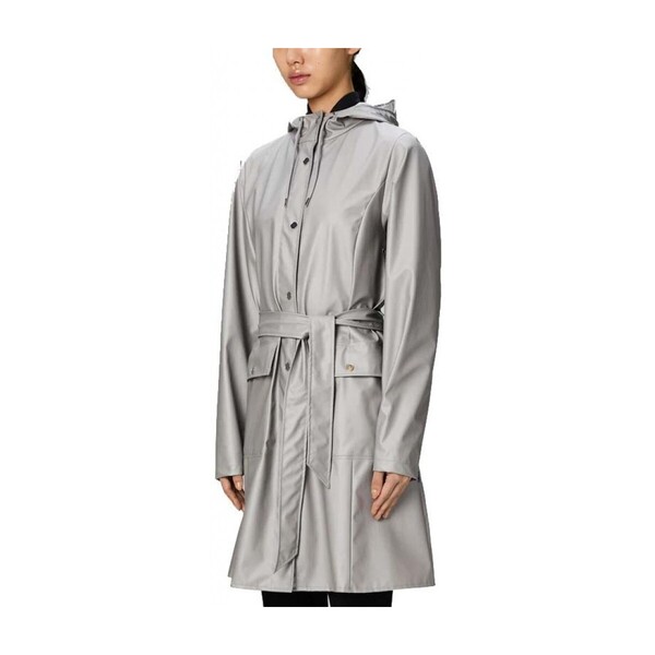  Rains  Kurtki Wiatrówki Rains  Curve Long Jacket W3  