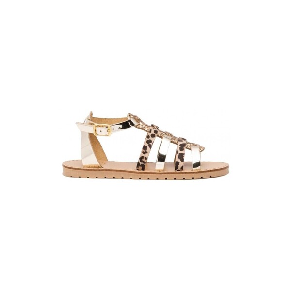  Replay  Płaskie Sandały  Replay  Easy Leopard Jt360007s Oro  