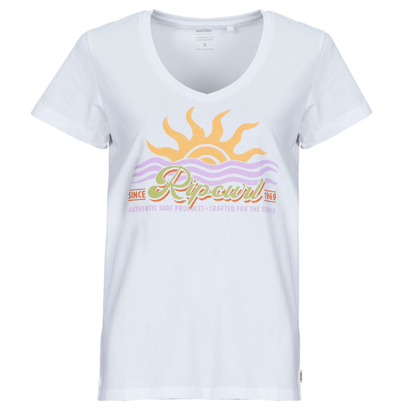  Rip Curl  T-shirty Z Krótkim Rękawem Rip Curl  Cala V Neck  