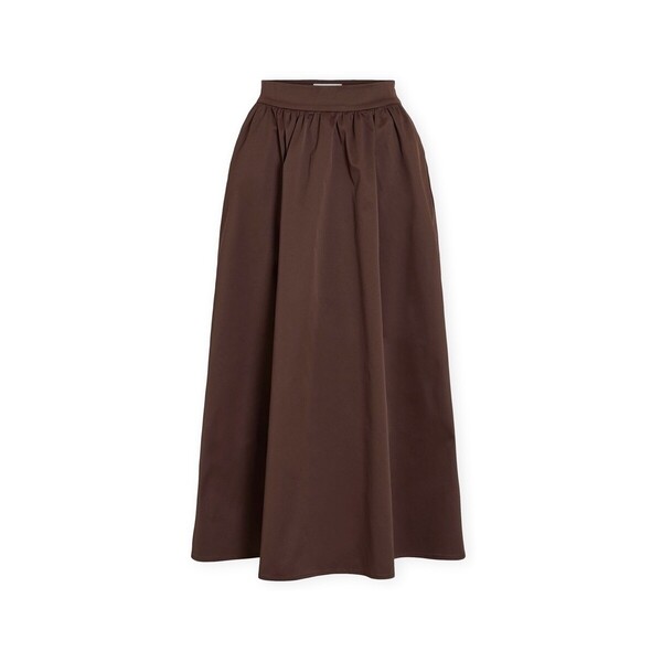  Rouge Edit  Długie Spódnice  Rouge Edit  Detta Skirt - Chicory Coffee  