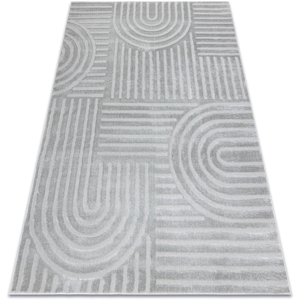  Rugsx  Dywany Rugsx  Dywan Balance 1918 Szary - Geometryczny, Struktura 200x290 Cm  