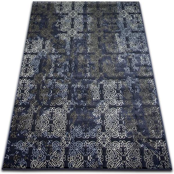  Rugsx  Dywany Rugsx  Dywan Drop Jasmine 453 D.blue 133x190 Cm  