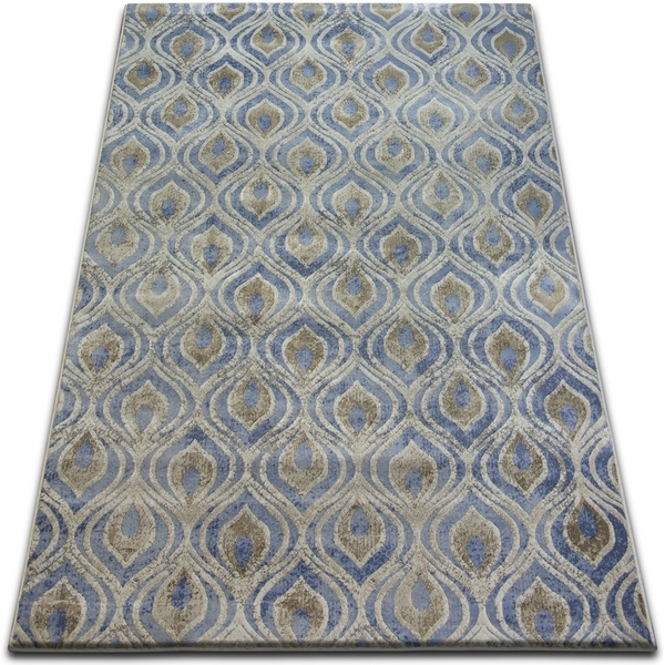  Rugsx  Dywany Rugsx  Dywan Drop Jasmine 030 L.blue/smoke 133x190 Cm  