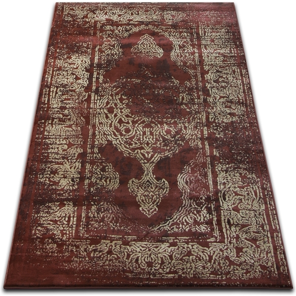  Rugsx  Dywany Rugsx  Dywan Drop Jasmine 456 Rust/d.beige 133x190 Cm  