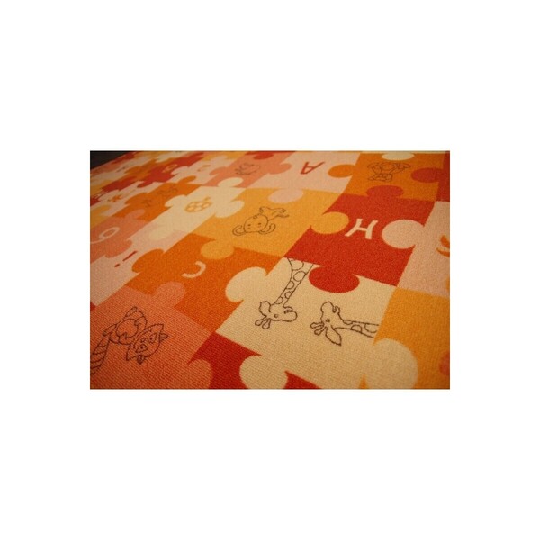  Rugsx  Dywany Rugsx  Dywan Dziecięcy Puzzle Oranż  100x300 Cm  