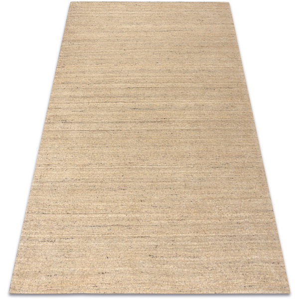  Rugsx  Dywany Rugsx  Dywan Wełniany Berber Loom Piasek Beżowy - 150x200 Cm  