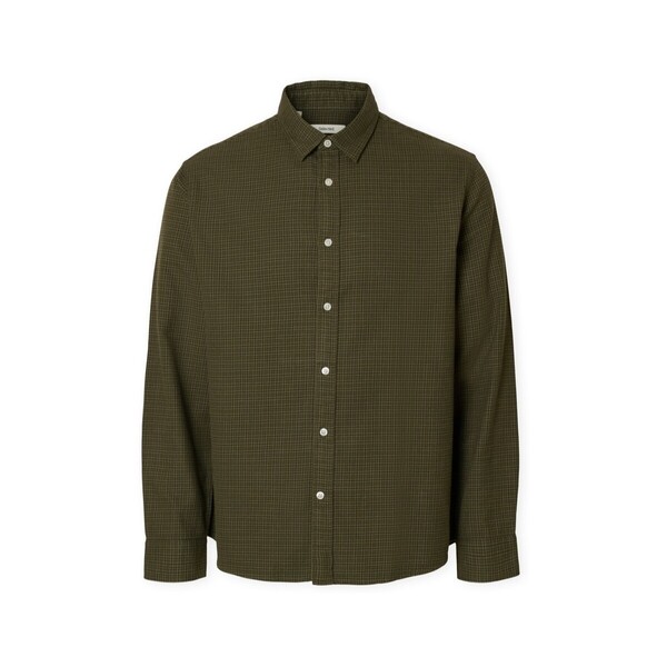  Selected  Koszule Z Długim Rękawem Selected  Noos Regnoah Shirt - Forest Green  
