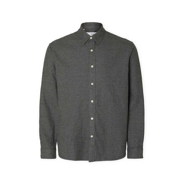  Selected  Koszule Z Długim Rękawem Selected  Noos Regnoah Shirt - Gray Flannel  